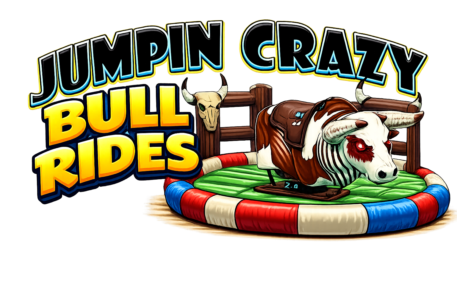 Jumpin Crazy Bull Rides mechanical bull rental logo